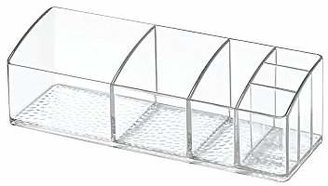InterDesign Med+ - Makeup and Medicine Cabinet Short Organizer Clear - 9 x 3 x 2.75 inches