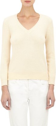The Row Freya V-neck Sweater-White