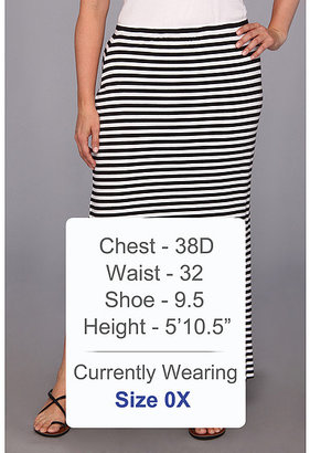 MICHAEL Michael Kors Size Stripe Side Slit Skirt