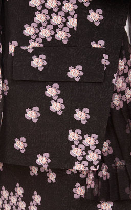 Marni Floral-Print Pleated Back Jacket