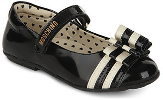Moschino Ribbon bow patent leather maryjanes 2-5 years