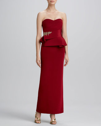 Notte by Marchesa 3135 Notte by Marchesa Bead-Detail Strapless Sweetheart Gown