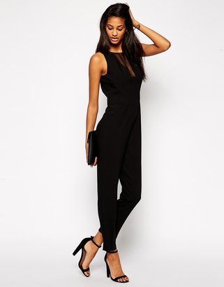ASOS Jumpsuit With Mesh Front Detail