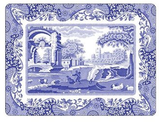 Spode Blue Italian Placemats (Set of 4) Blue/White
