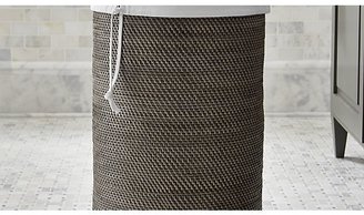 Crate & Barrel Sedona Grey Hamper with Liner