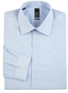 Ike Behar Slim-Fit Microcheck Dress Shirt