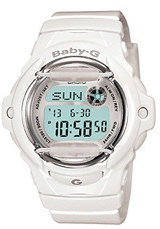 Baby-G BabyG Jelly White Resin Digital Watch with Gloss White Band