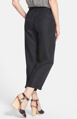 Eileen Fisher Silk Crop Cargo Pants