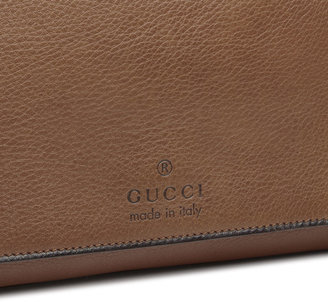 Gucci Harness Leather Shoulder Bag, Acero Mushroom