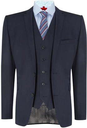Lambretta Men's Plain Notch Collar Tailored Fit Suit