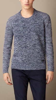 Burberry Wool Cotton Blend Sweater