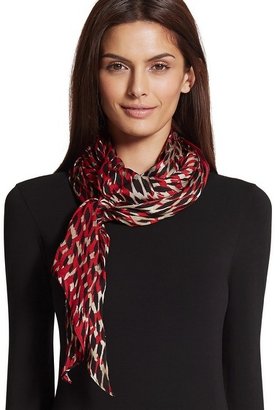 Chico's Graphic Grid Angled Scarf
