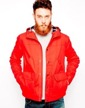 ASOS Hooded Jacket - Red