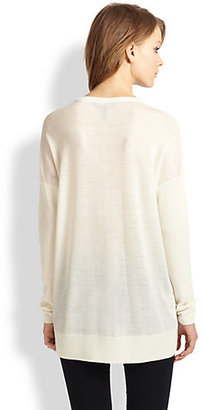 BCBGMAXAZRIA Crossover-Front Wool Sweater