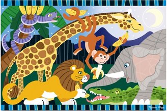 Melissa & Doug Kids Toy, Safari Social 24-Piece Floor Puzzle
