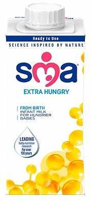Sma SMA Extra Hungry Infant Milk for Hungrier Babies from Birth 200ml