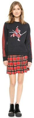 Marc by Marc Jacobs Toto Plaid Crepe Skirt