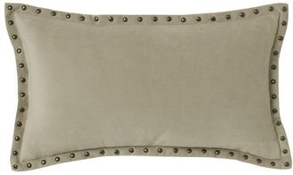 west elm Studded Velvet Pillow Cover - Putty (12"x21")