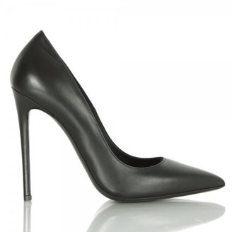 Gianmarco Lorenzi Flavia Women's Black Leather Court Shoe