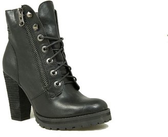 London Rebel Heeled Lace Up Boot
