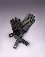Agent Provocateur Cross-Strap Leather Gloves Black