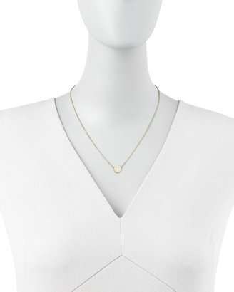 Sarah Chloe Cara Monogrammed 14k Gold Necklace, 3/8"