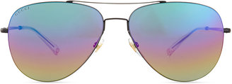 Gucci Flash Lens Aviator Sunglasses, Black