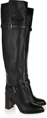Gianvito Rossi Leather over-the-knee boots