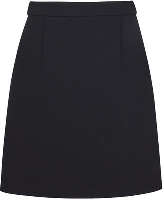 McQ Black A Line Panel Crepe Skirt