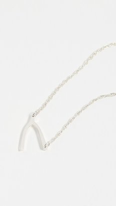 Jennifer Zeuner Jewelry Mini Wishbone Necklace