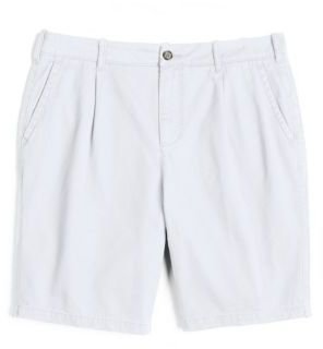 Black Brown 1826 Pleated Twill Shorts