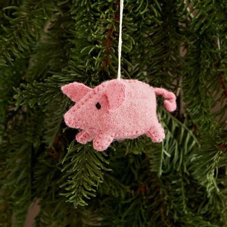west elm Felt Pig Ornament