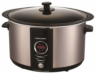 Morphy Richards 461003 6.5L Slow Cooker - Brushed Stainless Steel