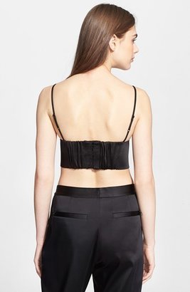 Alexander Wang T by Stretch Satin Triangle Bralette