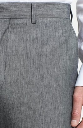 Linea Naturale Trim Fit Flat Front Cotton Trousers (Nordstrom Exclusive)