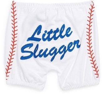Mud Pie 'Little Slugger' Diaper Cover (Baby Boys)
