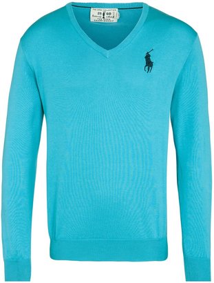 Polo Ralph Lauren V-Neck Long Sleeve Sweater, Spring Aqua