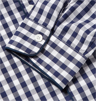 Sleepy Jones Henry Gingham-Checked Cotton Pyjama Shirt