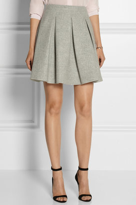 Miu Miu Pleated wool mini skirt