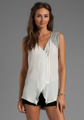 Tracy Reese Soft Solids Combo Blouse