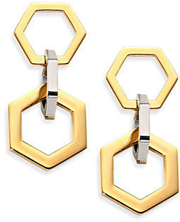 Tory Burch Hexagon Link Drop Earrings