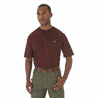 Wrangler RIGGS WORKWEAR Men's Big and Tall Short Sleeve Henley