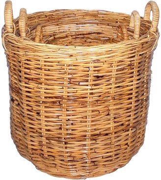 Cane Design Rattan Small Basket (Set of 3)