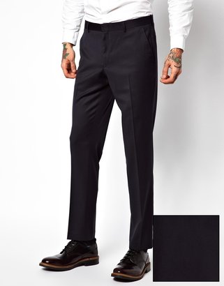 ASOS Skinny Fit Suit Pants - Navy