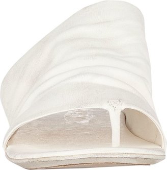 Marsèll Women's Asymmetric Thong Sandals-White
