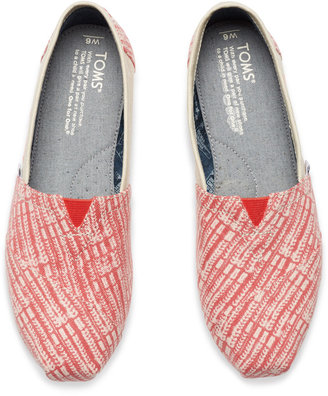 Toms The Animal Initiative Elephant Red Women's Classic