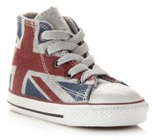 Converse Childrens red Union Jack hi-top trainers