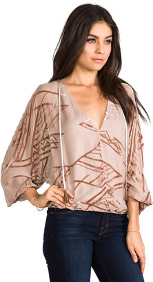 Twelfth St. By Cynthia Vincent By Cynthia Vincent Dolman Tie Front Blouse
