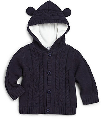 Hartstrings Infant Boy's Cable-Knit Hoodie Cardigan