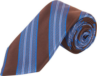 Barneys New York Textured Diagonal Stripe Tie
